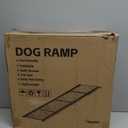 Dog Ramp for Car 63" x 17", Folding Pet Ramp for Large Dogs with Non-Slip Rug Surface, Portable Dog Car Ramp for SUV Car & Truck