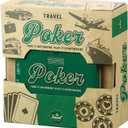 Funtime Gifts Travel Poker Compact Portable Pocket Sized Game Tin Set Gift, Multi-Coloured, PL7440