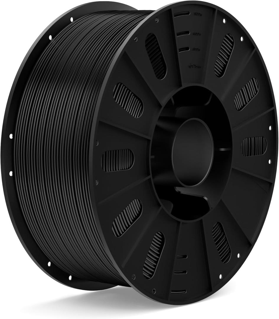 ELEGOO PETG Filament 1.75mm Black 3KG, 3D Printer Filament Dimensional Accuracy +/- 0.02 mm, 3kg Large Spool(6.6lbs) Fits for Most FDM 3D Printers