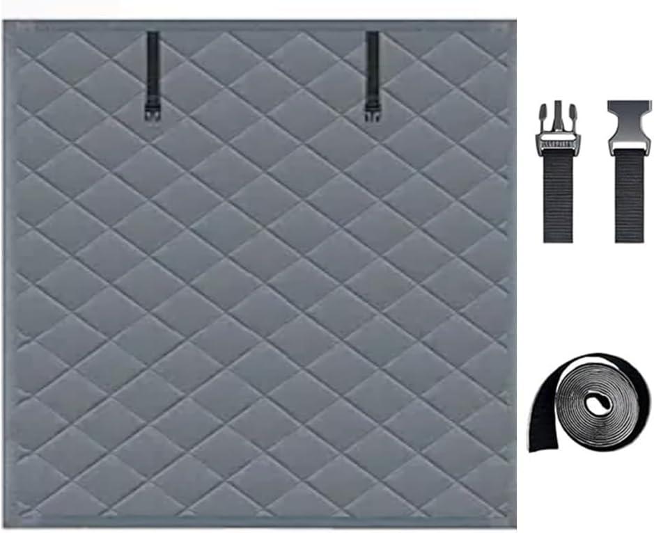 Window Insulation for Winter 39" 63” 54" 79" Thermal Insulated Curtains for Windows, Oxford Thermal Insulated Window Cover for Bedroom Attic Rv(Gray,43x87in/110x220cm)