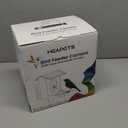 Smart Bird Feeder with Camera Solar Powered, 2K HD Video, AI Bird Species Identification, Instant Arrival Alerts, Weatherproof Design for Effortless Birdwatching, Best Gift for BirdLovers, Red