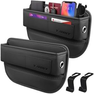 Car Seat Gap Filler Car Seat Gap Filler Organizer Front Seat Leather Car Accessories for Women Men, Car Essentials for SUV Truck, Adjustable Seat Gap Filler Organizer for Phones, Keys, Cards