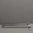 TidyFriend Magnetic Towel Holder for Refrigerator - 2 Pack Adjustable Towel Holder, Magnetic Towel Bar for Fridge, Kitchen Stove, Oven, Dishwasher, Sink Laundry Washing Machine (Modern Silver)