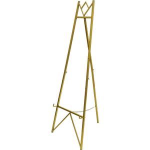 58 Inch Iron Adjustable Arts & Crafts Easels,Metal Easel Stand with Chain Support for Mirror,Floor Easels for Display Wedding Sign(Gold)