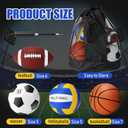 Jerify 4 Pcs Sport Balls Set Official Size Athletic Balls Include Soccer, Football, Basketball, Volleyball for Indoor Outdoor Game Youth Adult Operation Christmas Ball Gifts
