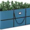 Clara Clark Christmas Tree Storage Bag - Extra Wide Xmas Tree Storage Box Container Made from Durable Oxoford 600D Waterproof Fabric with Handles & Dual Zipper (3, 7.5 ft)