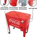 Leigh Country CP 98105 60 Qt Coca-Cola Ice Cold (Embossed) Cooler, Red