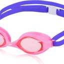 Speedo Kids' Swim Goggles Super Flyer Ages 3-8 (Sugar Plum/Vermillion)