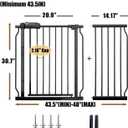 Baby Gates Extra Wide 43.5-48 Inch Wide Large Baby Gate for Stairs Tension Pet Dog Gates Indoor for Doorways No Drilling Pressure Mounted Pet Gates for Kids