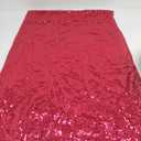ShinyBeauty Sequin Fabric 70"X50" Fuchsia Glitter Sequin Fabric Hot Pink Quilted Fabric Flip Sequin Fabric Polyester Fabric for Women Dress Party Table Cloth Clothing Fabric Sparkly Fabric Cloth 