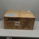 JMMD 7 in 1 Tricycle Stroller with Push Handle, Baby Trike with 360 Swivel Seat, Reclining Backrest, All-Terrain Wheels, Dual Brakes, Canopy & Storage, Gift for Kids 18 Months to 5 Years, Pink