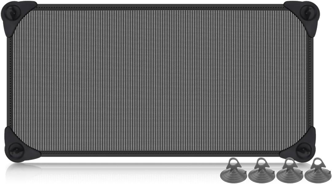 Car Window Shade1Pack Car Window Shade for Baby, Rear Window Sun Shades Protect Child, Pets from Sun Glare and UV Rayse, Black (39.4"x19.7")