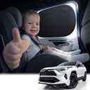 Nmoiss 2 Pack Car Window Shade Small, [Enjoy Sun Protection & Driving Safety] Suitable for Front and Rear Side Windows, Sun Blocker for Baby | Car Window, Sun Protection