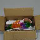 7 pcs Axolotl Hideout Set with Cave Fake Water Plants Filter Balls Reptile Hides Aquarium Terrarium Corner Hideaway Underground Curve Tortoise Turtle Hideout Lizard Fish Tank Decor Accessories