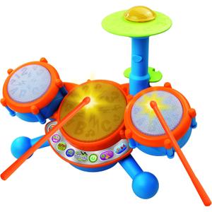 VTech KidiBeats Kids Drum Set, Orange