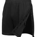 Deyeek Tearaway Shorts for Men Side Snap Athletic Shorts with Pockets Adaptive Breakaway Pants Post Knee Hip Surgery Shorts Black XL