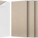 BUBOS 5 Pack Large Acoustic Panels,47.2" X 23.6" Acoustical Wall Panel,Self-Adhesive Sound Proof Panel for Office, Decorative Soundproof Wall Panels for Home Studio (Camel 2)