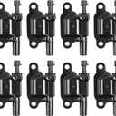 Square Ignition Coil Pack Compatible with Silverado Express Avalanche Tahoe Suburban Sierra Yukon Escalade 2007 2008 2009 2010 2011 2012 2013 5.3 V8 8 Pcs Replace UF413 12611424