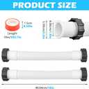 2Pcs 11535 Pool Sand Filter Pump Hose &Sealing Tape,16'' Pool-Pump Replacement Hose,1.5'' Dia In-tex Interconnecting Hose,Flexible Water Pool-Hose for Filter Pump,Saltwater Systems