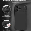 OTOFLY Magnetic for iPhone 17 Pro Max Case,Compatible with Magsafe,Classic Liquid Silicone Mobile Phone Case,Integrated Camera Control Button,Anti-Scratch Microfiber Lining, Black