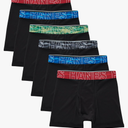 Hanes boys Performance Tween Boxer Briefs Underwear, Assorted Prints & Solids, 6-pack Size L