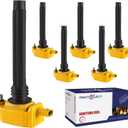 6PCS Ignition Coil Pack UF648 C1791 5C1848 Replacement for Jeep Grand Cherokee Wrangler Dodge Avenge Challenger Charger Durango RAM 1500 Chrysler Town & Country VW Routan 3.6L V6 2011-2016
