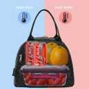 FlowFly Insulated Lunch Cooler Bag - Tote Bag Organizer for Women/Men, Dot