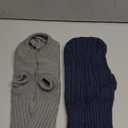 2 Pieces Dog Sweaters for Small Dogs, Chihuahua Yorkie Sweater, Dog Clothes for Small Dogs, Winter Warm Pullover Sweaters, Pet Cat Sweater Cold Weather Puppy Clothes Outfits (X-Small) (Navy Blue-Grey)