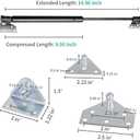 House Gas Struts Gas Shock Lift Supports Gas Spring for Bed Cupboard Window (22lb, 15inch)