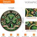 VODAPYC Saint Patrick's Day Diamond Art Hanging Kits for Adults, DIY Special Shaped Partial Diamonds Art Window Cling Pendant Ornament for Home Decor (Good Lucky)