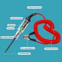 2 x Upgraded Automotive Test Light 3-48V DC Digital LED Circuit Tester, Heavy Duty Light Tester with Voltmeter & Dual Color Polarity Indicate Light, Auto Voltage Tester Electric Light Test Pen