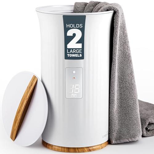 Live Fine Towel Warmer | Bucket Style Luxury Heater with LED Display, Adjustable Timer, Auto Shut-Off | Fits 40” x 70” Oversized Towel