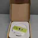 Bluetooth Portable Home CD Music Player with Remote Control, Timer, Built-in Speakers and LED Display - FM Radio Boombox (White)