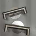 GWAAZXGZ 2 Pack Brushed Nickel Bathroom Hooks for Towels - Self Adhesive Double Hooks for Wall, No Drilling, Stainless Steel 304, Strong Hold for Robes, Coats, Shower Use