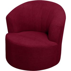 SZJIAHTM Round Club Swivel Barrel Chair Cover Modern Accent Round Club Armchair Slipcover Soft Stretch Chair Covers for Living Room