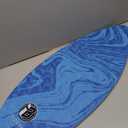  36” Skipper Skimboard with High Gloss Coat Wooden Skim Boards for Beginners, Teenagers and Adults Beach Skimboard 3 Color Traction Pad to Choose(Blue)