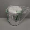 Air Purifiers for Bedroom Home with Sleep Mode for Smoke Pet Dander Odors, Small Air Purifier with Fragrance Sponge, Blue Ambient Light, 23dB Quiet, 1 Pack White 