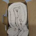 MIULEE Decorative Linen Euro Sham Pillow Covers 24x24 Natural Beige Boho Farmhouse Neutral Couch Throw Pillows for Bed Pack of 2 Accent Modern Pillowcase Sofa Livingroom Home Decor