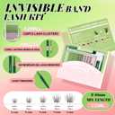 KEYYOU Lisbon Lash Clusters Kit Fairy Lash Extension Kit C Curl 108Pcs Eyelash Extension Kit Wispy Natural Invisible Band Lash Kit with Waterproof DIY Lash Extension Kit at Home(Lisbon-C-8-16MIX)