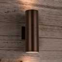 rosykite Outdoor Wall Lights Dusk to Dawn Exterior Lighting Fixtures, ETL Listed Cylinder Up Down Outdoor Porch Light, Modern Outdoor Sconce Lights for House Garage Patio, Bulbs Included