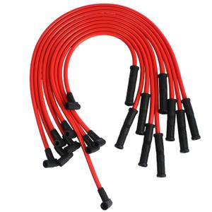 JDMSPEED New HEI Spark Plug Wires Set 90 to Straight Replacement for SBC BBC 350 383 400 454 V8