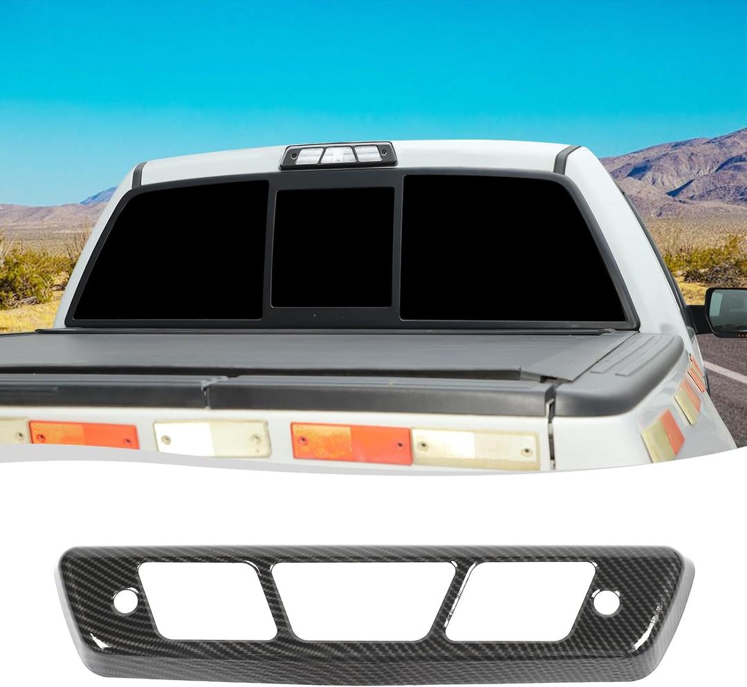 Voodonala for Ford F150 2009-2014 Rear 3Rd Brake Lamp Cover Compatible for Ford F150 2009-2014 (ABS,Carbon Fiber Black) Voodonala for Ford F150 2009-2014 Rear 3Rd Brake Lamp Cover Compatible for Ford F150 2009-2014 (ABS,Carbon Fiber Black)