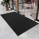 3′ x 5′ Front Doormat Indoor Outdoor Entrance, Commercial Door Mat Heavy Duty Trap Dirt and Moisture Entryway Floor mat, Custom Size Non Slip Rubber Backing Welcome Mat for High Traffic Area