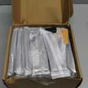 Goldenwarm 45 Pack 5 Inch Black Cabinet Handles Matte Black Drawer Pulls Stainless Steel Cabinets Hardware Square Bar Modern for Kitchen Bathroom Cupboard