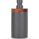 380ml (13oz) Gray, Durable Leakproof 1 Pack, Refillable Eco-Friendly Hand Soap Dispenser for Home, Salon, and Bathroom - BPA Free, Wide Mouth Design