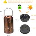 Hummingbird Lantern Hanging Solar Lights Outdoor Decorative Solar Lantern Waterproof for Table Patio Yard Garden Lawn Landscape Lighting, Gardening Gifts for Women Mom (Hummingbird-B)