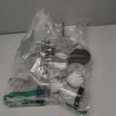 24 Pieces Empty Clear Plastic Jars with Lids Round Storage Containers Wide-Mouth for Beauty Product Cosmetic Cream Lotion Liquid Butter Craft and Food (Black Lid, 8 oz)