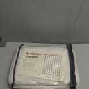 100% Blackout Shield Linen Blackout Curtains for Bedroom 84 Inches Long, Back Tab/Rod Pocket Living Room Drapes, Thermal Insulated Blackout Curtains 2 Panels Set, 50" W x 84" L, Cream