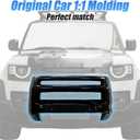 Front Bumper Cover Guard Compatible with 2020-2025 Land Rover Defender 90 110 130 ABS Plastic Bull Bar Grille Protector Exterior Trim Accessories