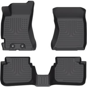 for Subaru Forester Floor Mats 2009 2010 2011 2012 2013,Car Mats for Subaru Forester All Weather Floor Mats 1st & 2nd Row Floor Liner Custom Fit Versa Accessories 2009-2013